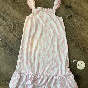 Caden Lane Pink Bow Nightgown for Kids 4t